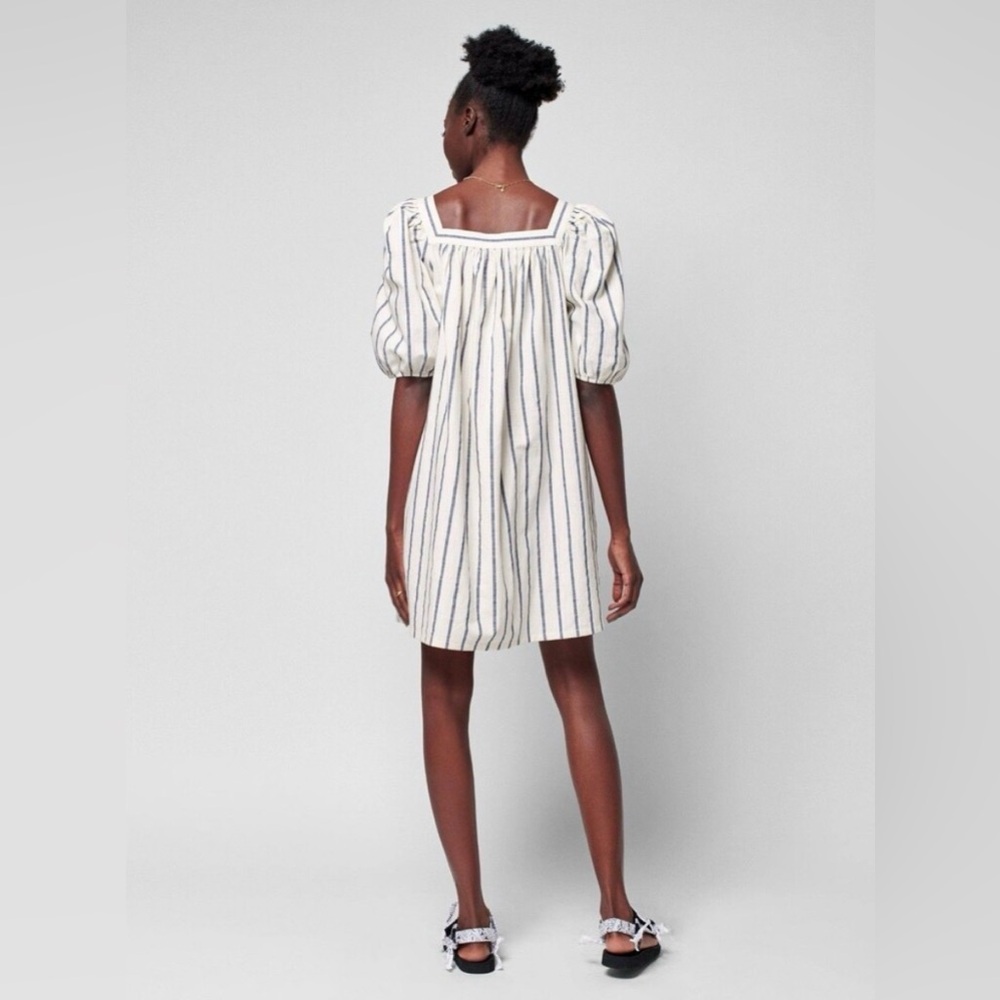 Faherty Phoenix Dress Striped Mini A-Line Puff Sleeve Square Neckline
Preppy Md - Picture 7 of 11